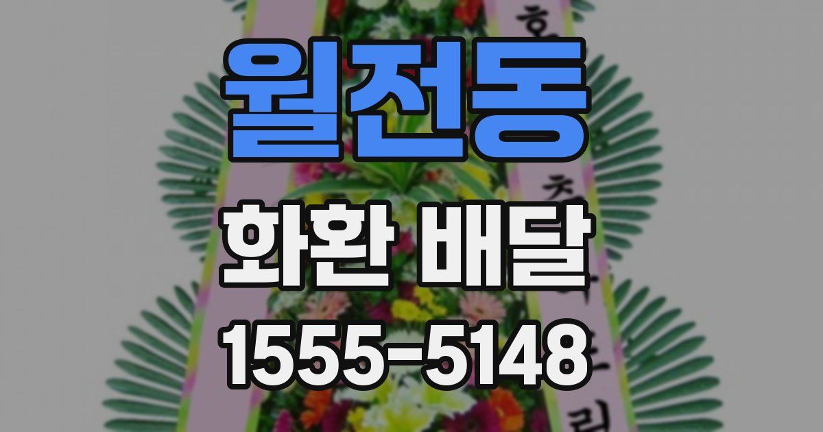 월전동 화환 배달
