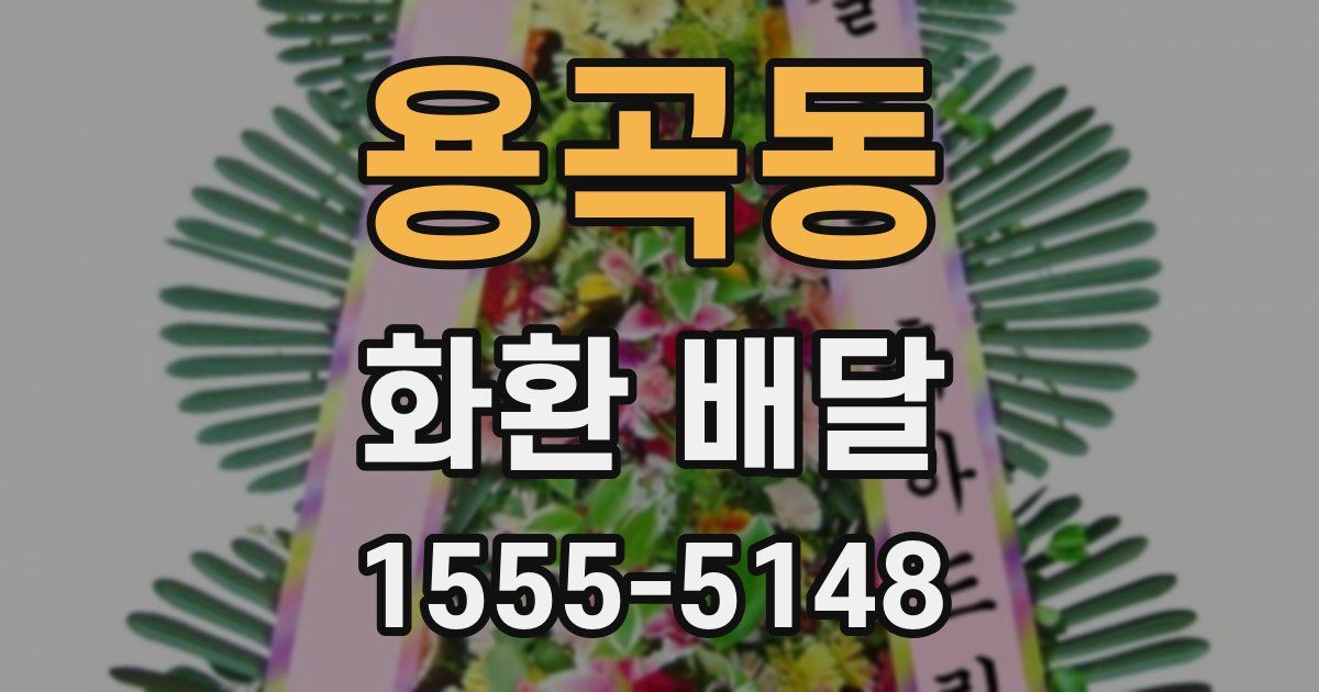 용곡동 화환 배달