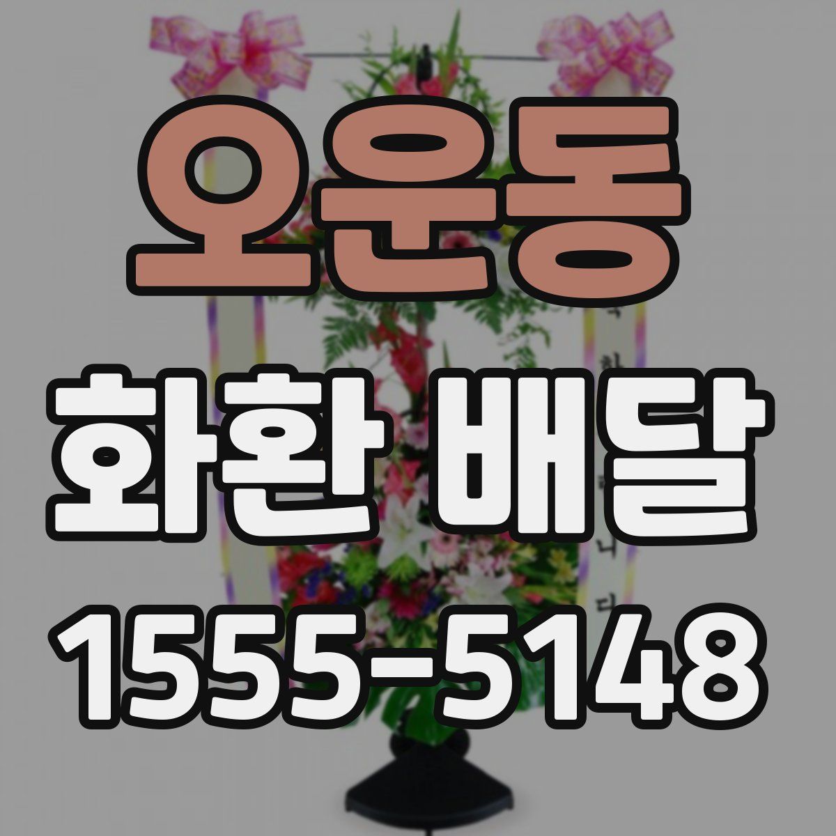 오운동 화환 배달