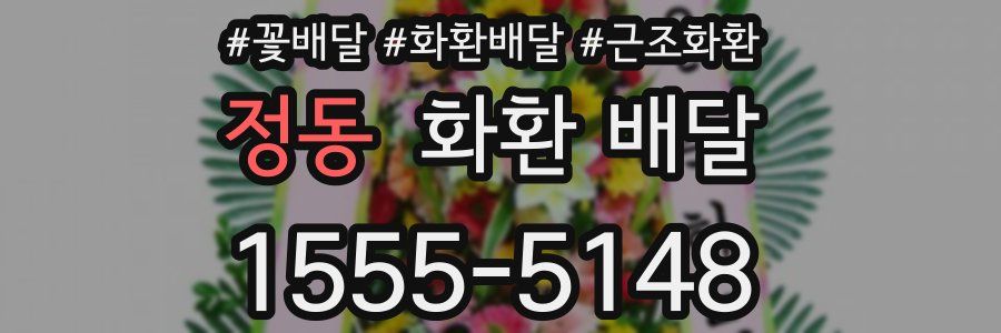 정동 화환 배달