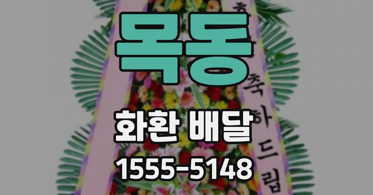 목동 화환 배달