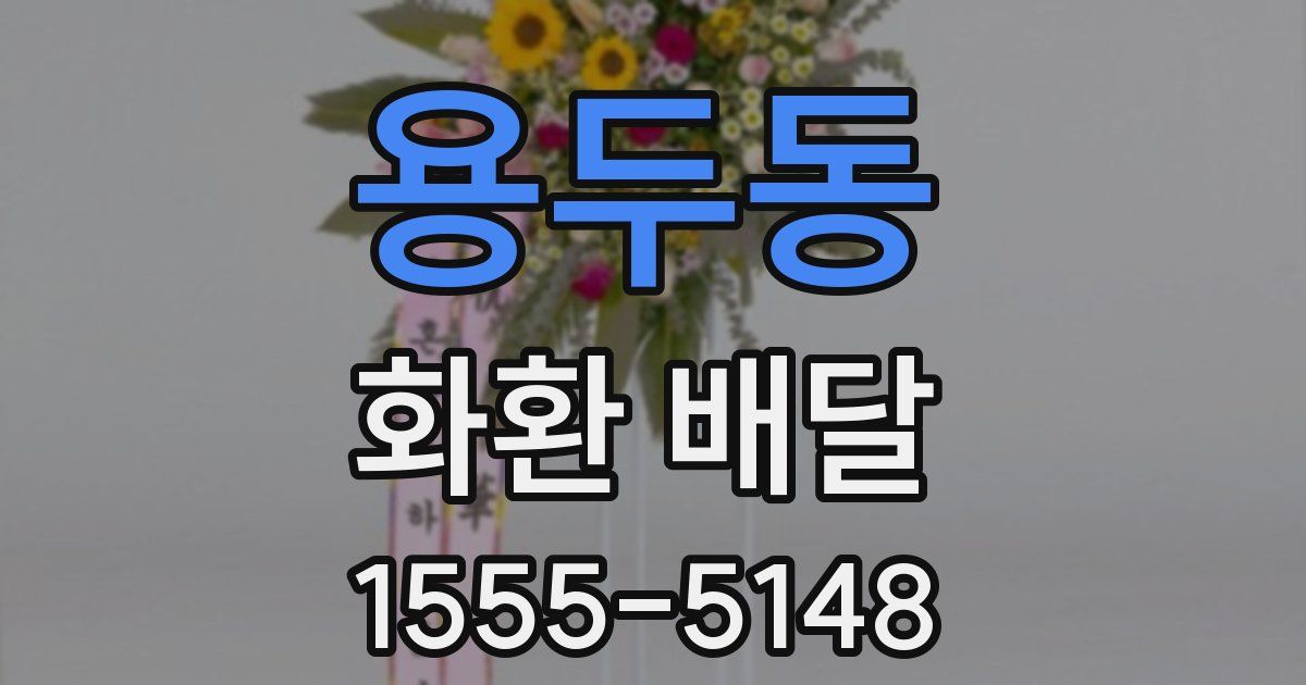 용두동 화환 배달