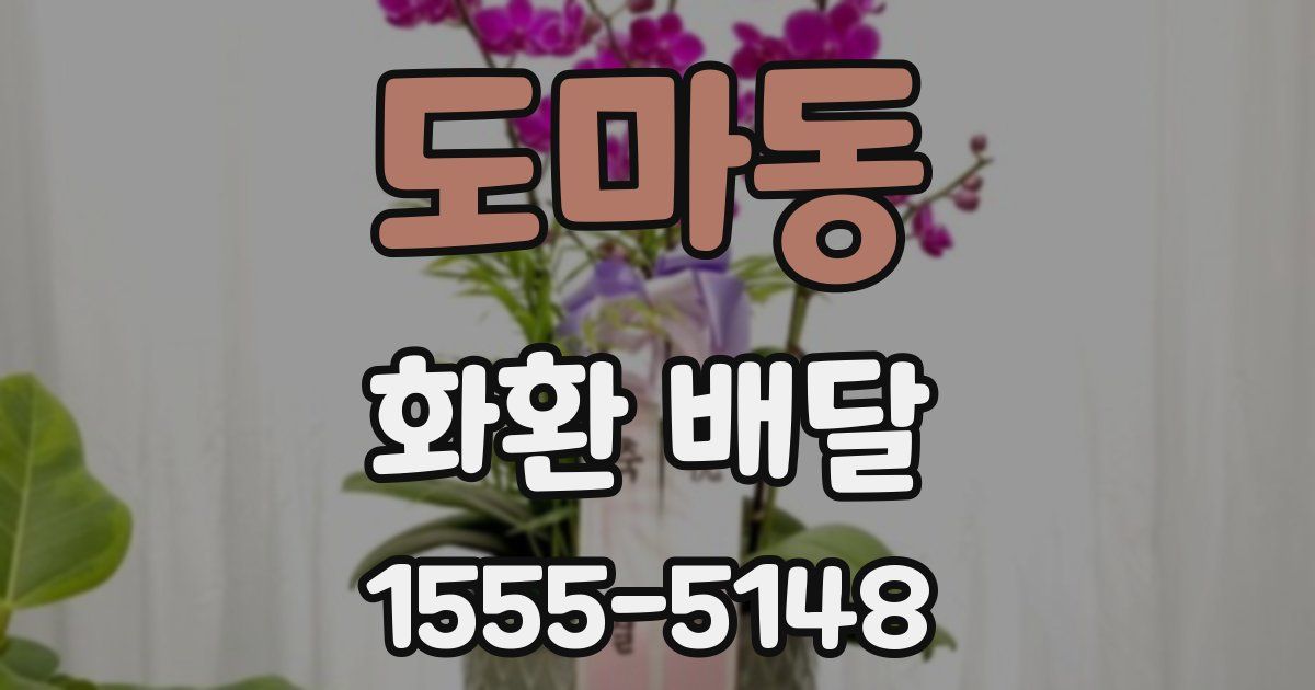 도마동 화환 배달