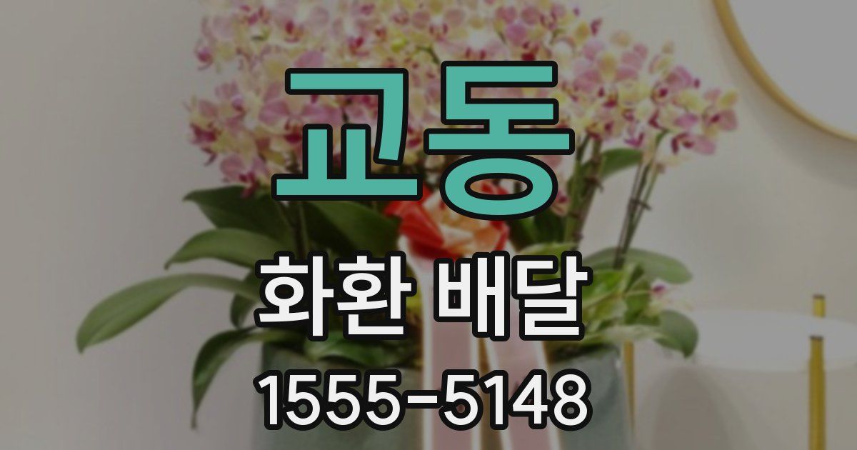 교동 화환 배달