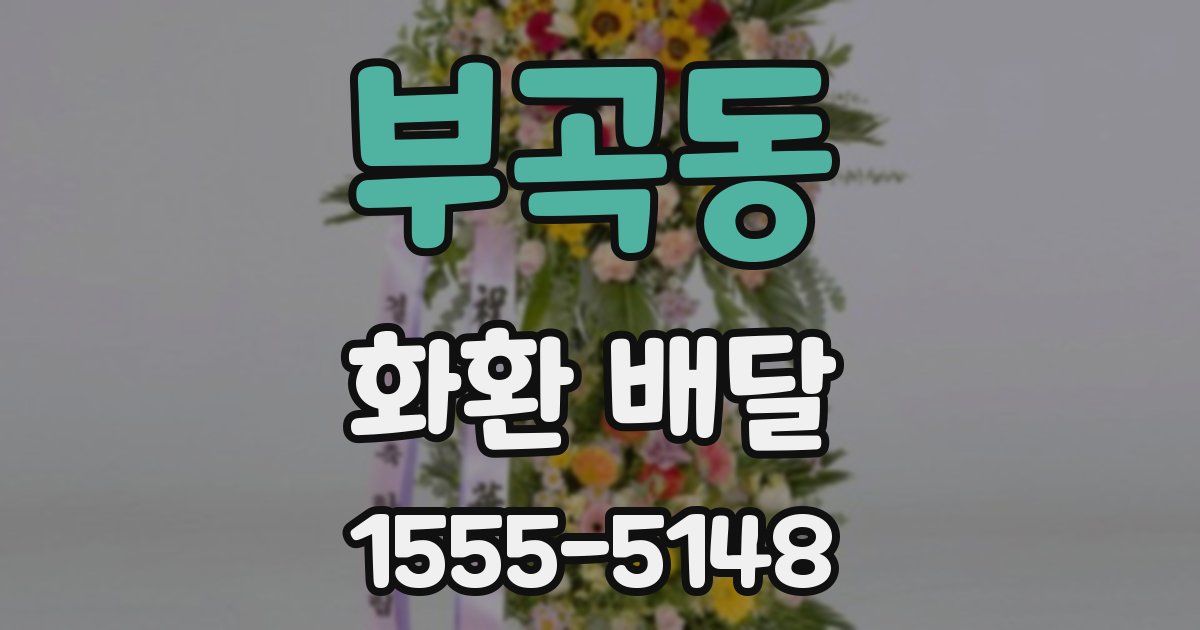 부곡동 화환 배달