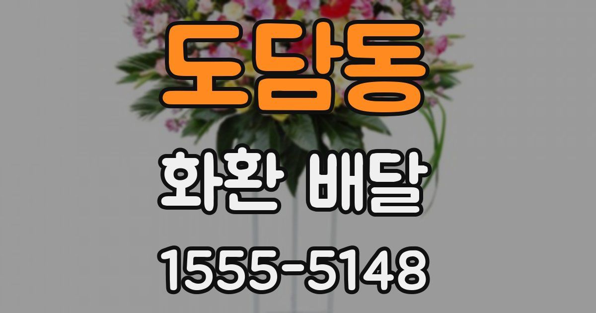 도담동 화환 배달