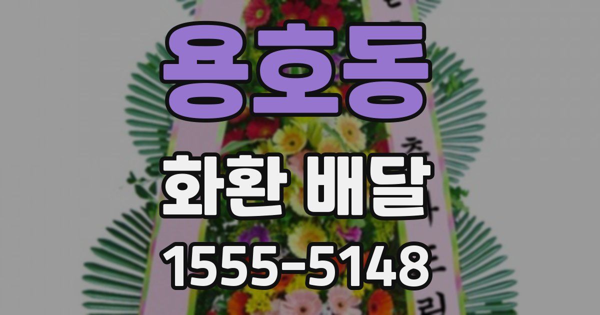 용호동 화환 배달