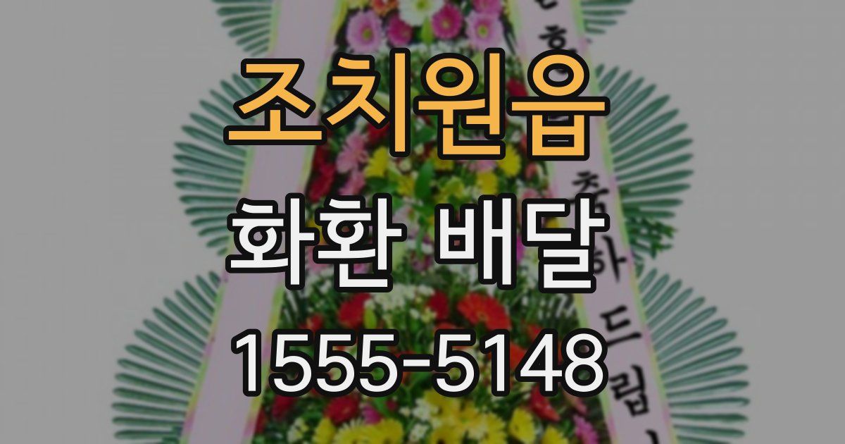 조치원읍 화환 배달