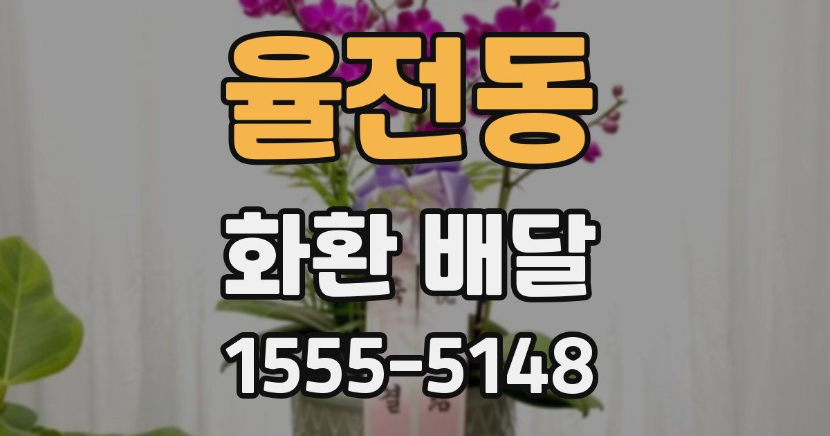 율전동 화환 배달