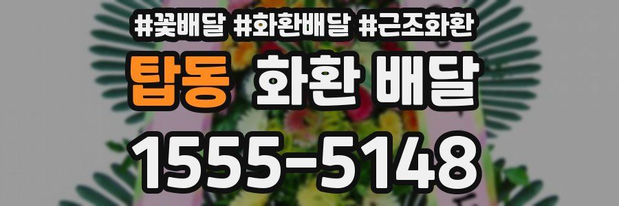 탑동 화환 배달