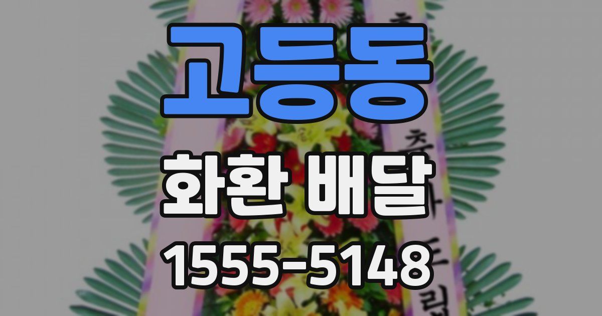 고등동 화환 배달