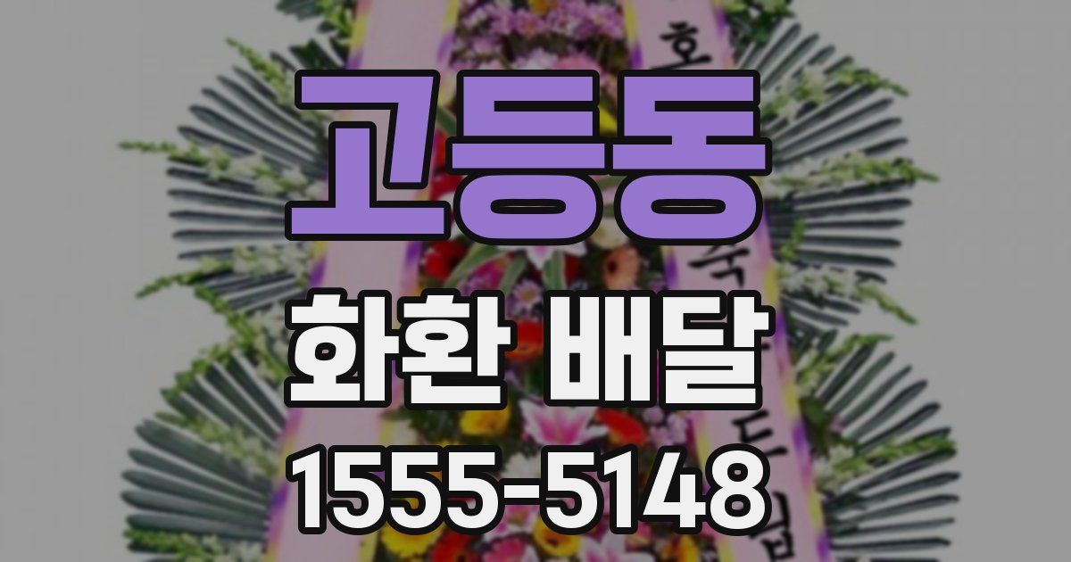 고등동 화환 배달
