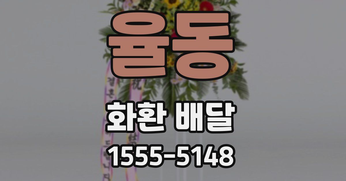 율동 화환 배달