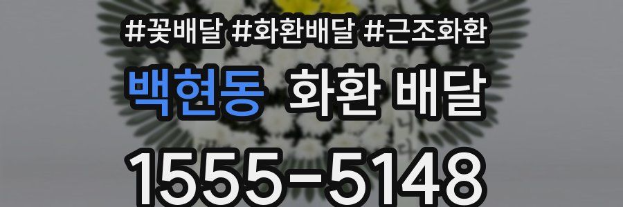 백현동 화환 배달