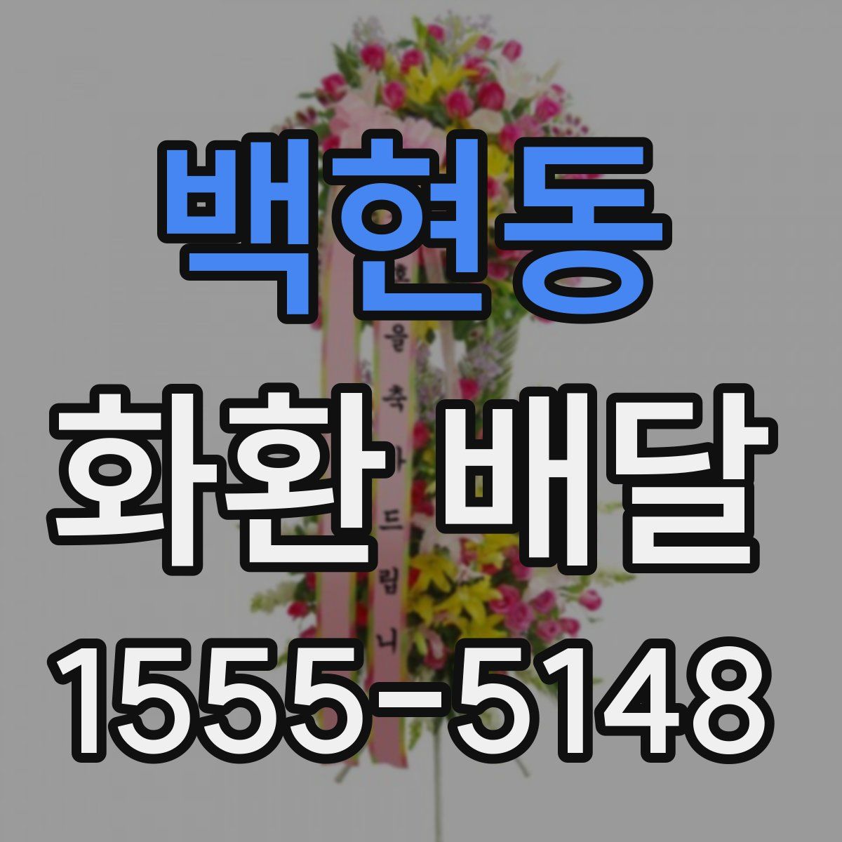 백현동 화환 배달