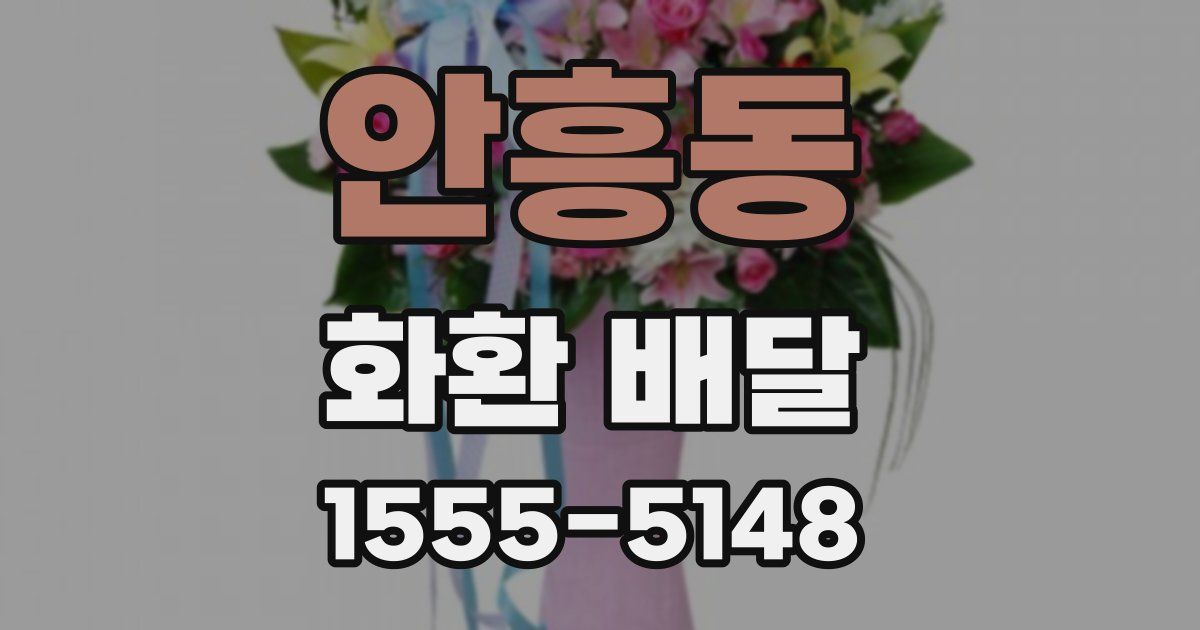 안흥동 화환 배달
