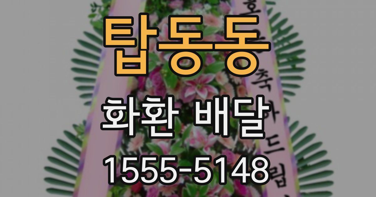 탑동동 화환 배달