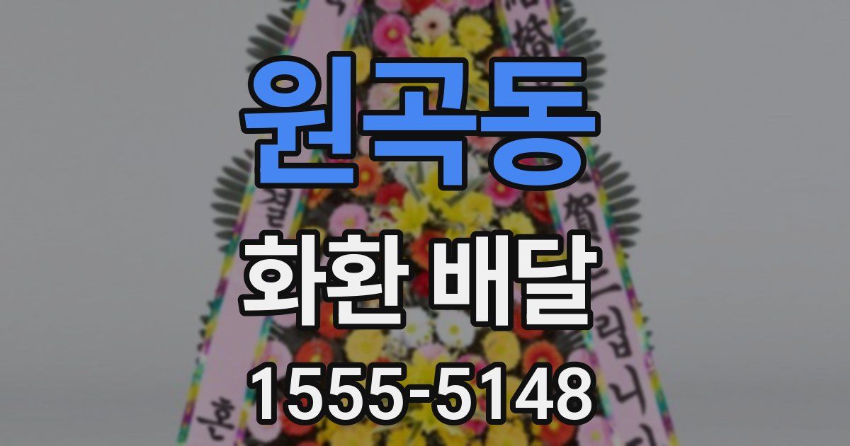 원곡동 화환 배달