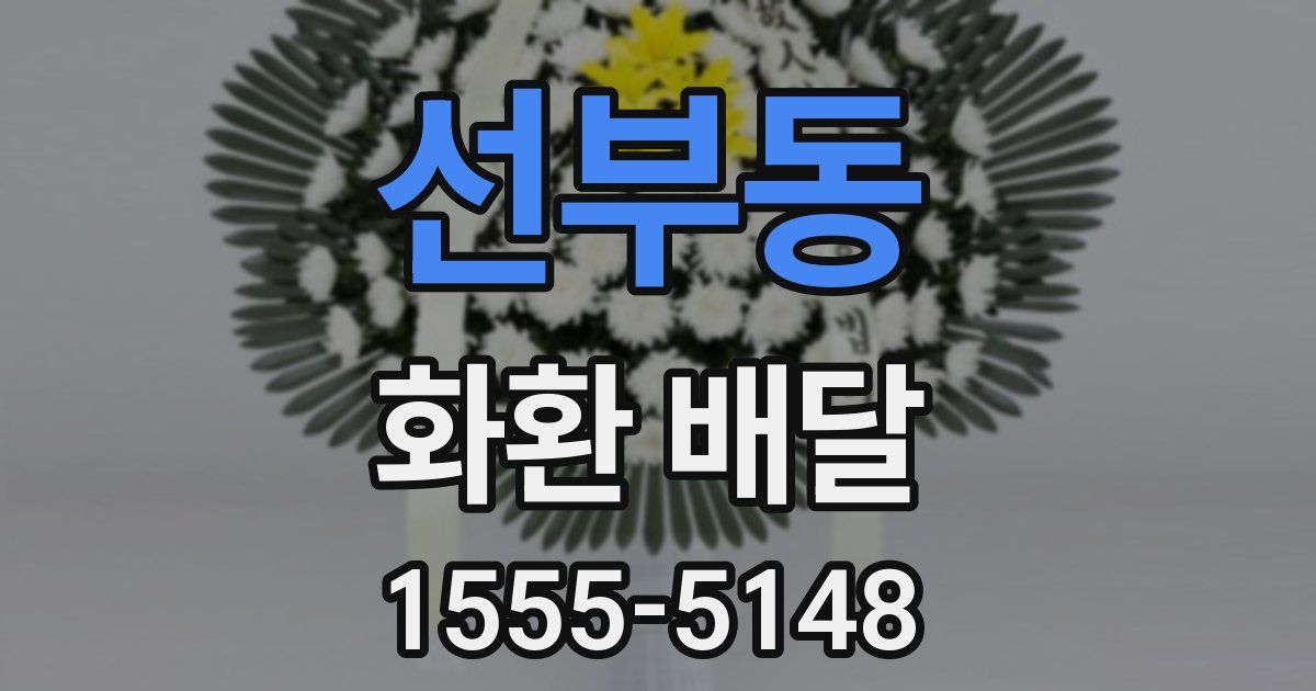 선부동 화환 배달