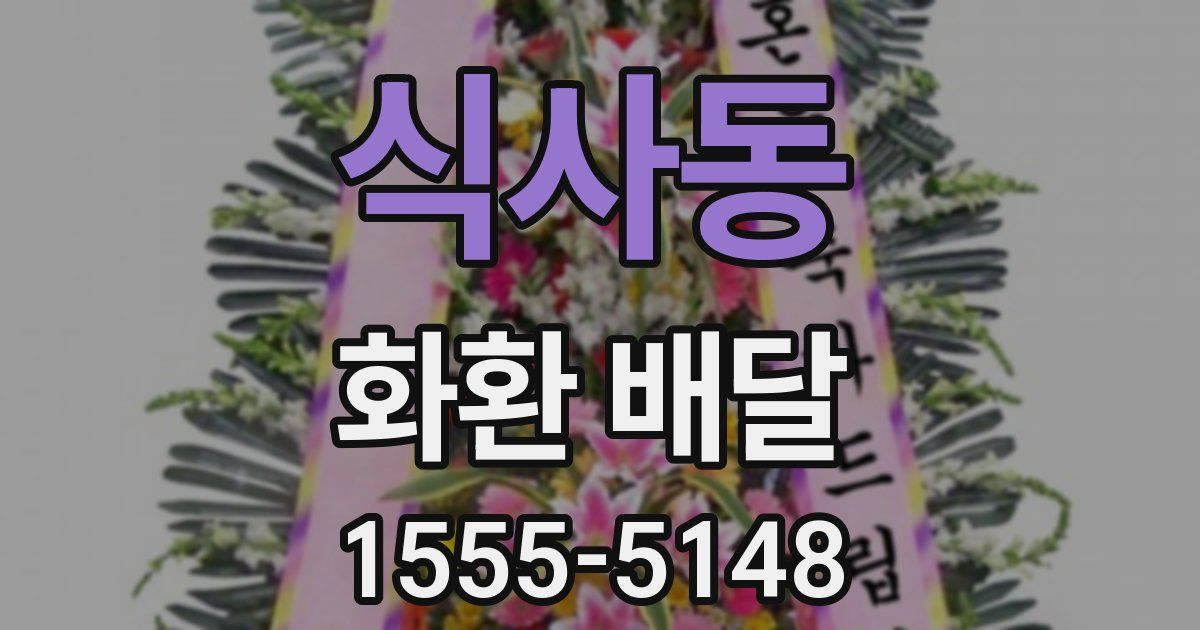 식사동 화환 배달