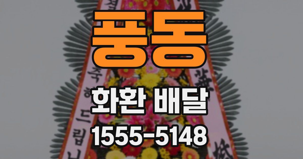풍동 화환 배달