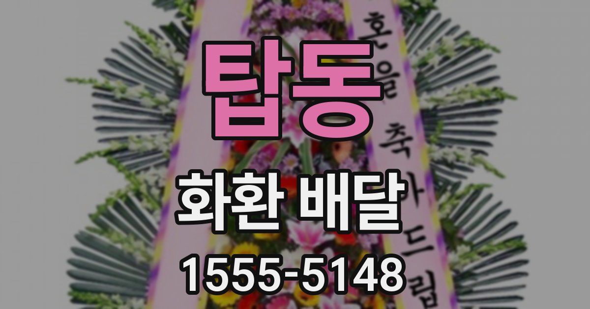 탑동 화환 배달