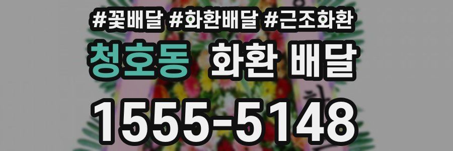 청호동 화환 배달