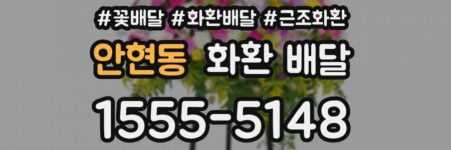 안현동 화환 배달