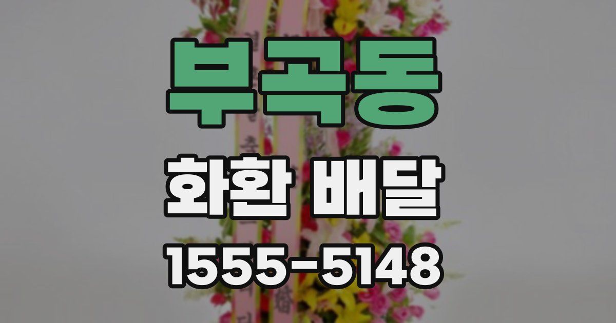 부곡동 화환 배달