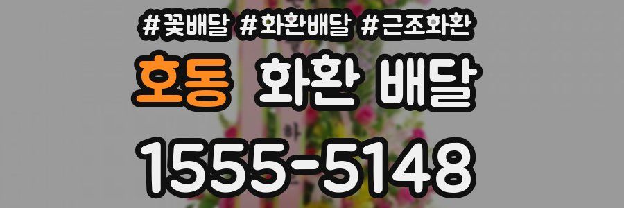 호동 화환 배달