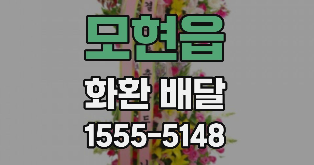 모현읍 화환 배달