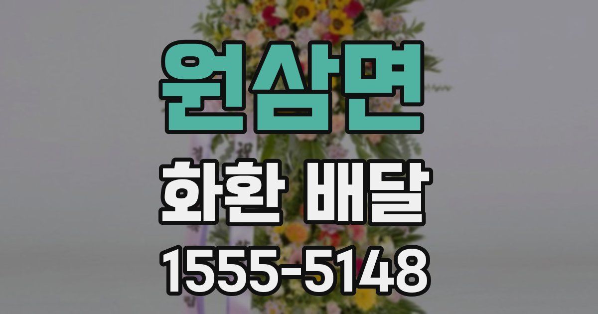 원삼면 화환 배달