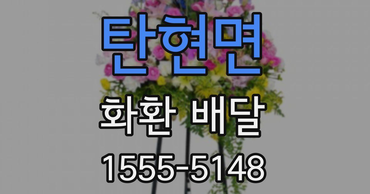 탄현면 화환 배달