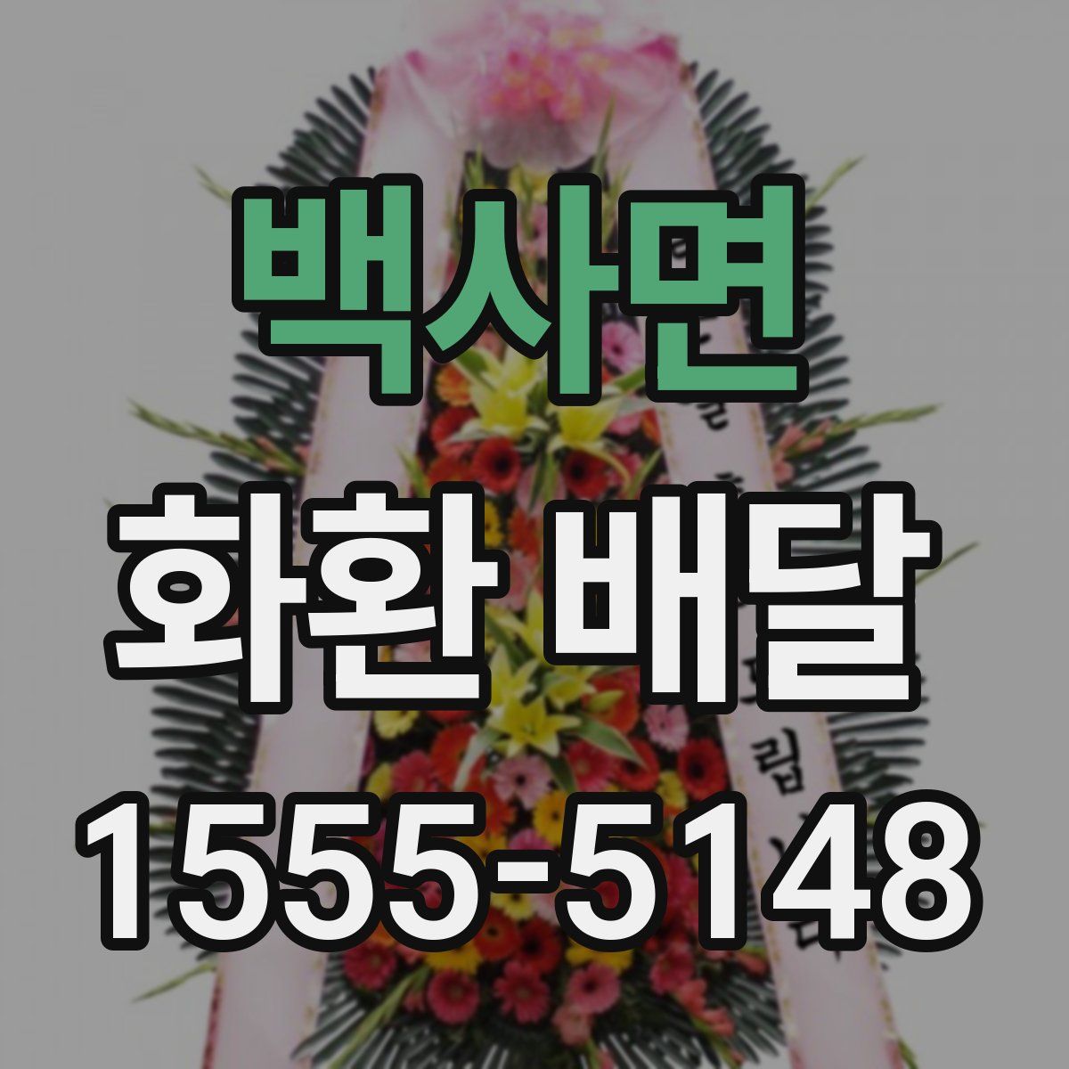 백사면 화환 배달
