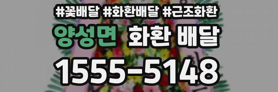 양성면 화환 배달