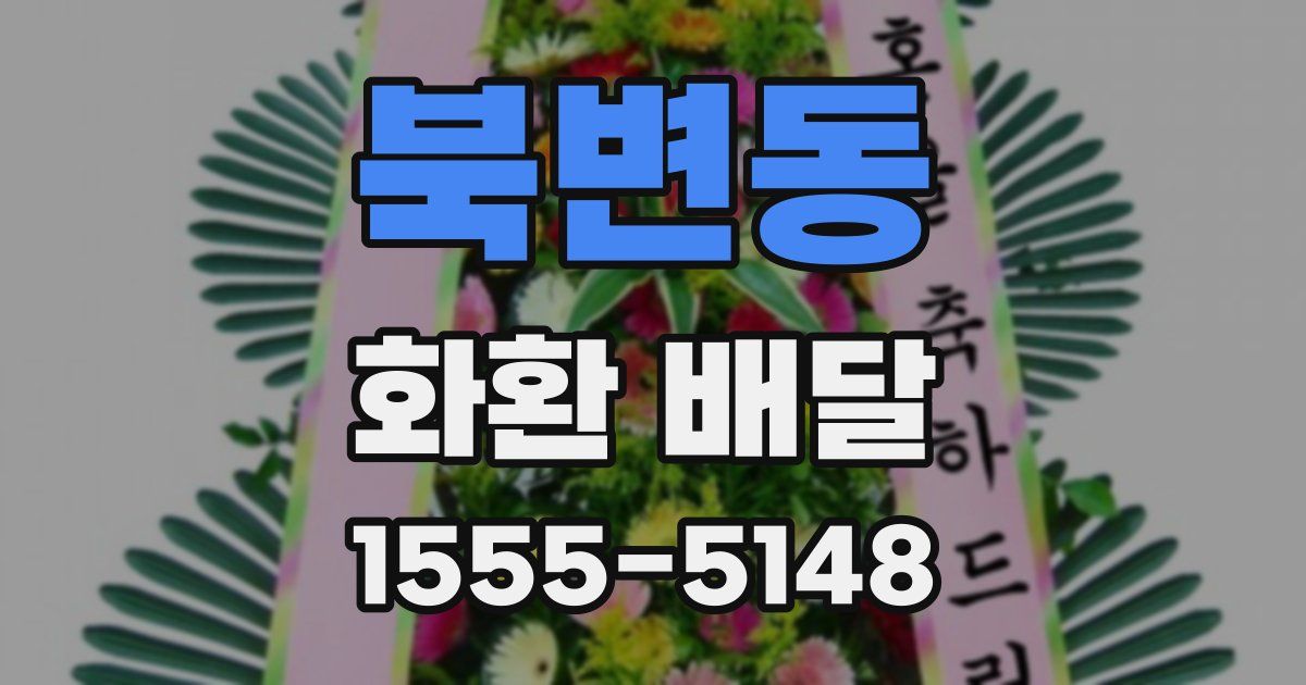 북변동 화환 배달