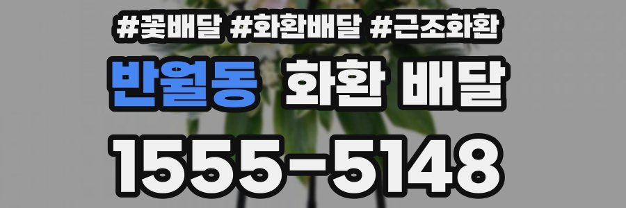 반월동 화환 배달