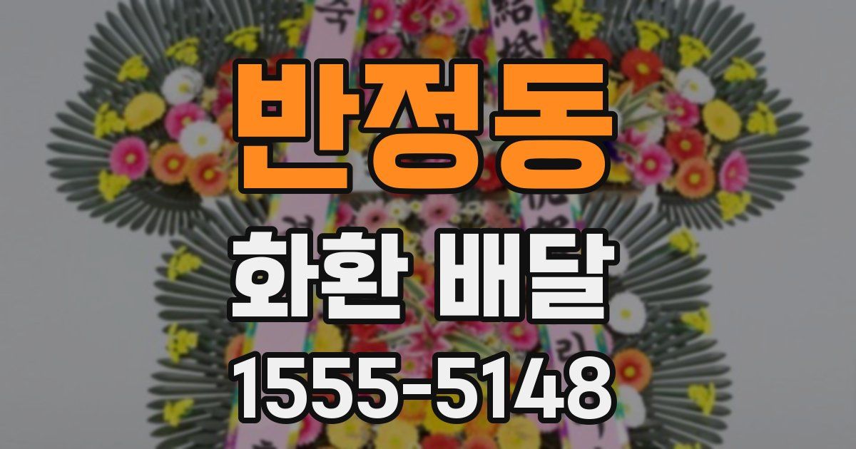 반정동 화환 배달