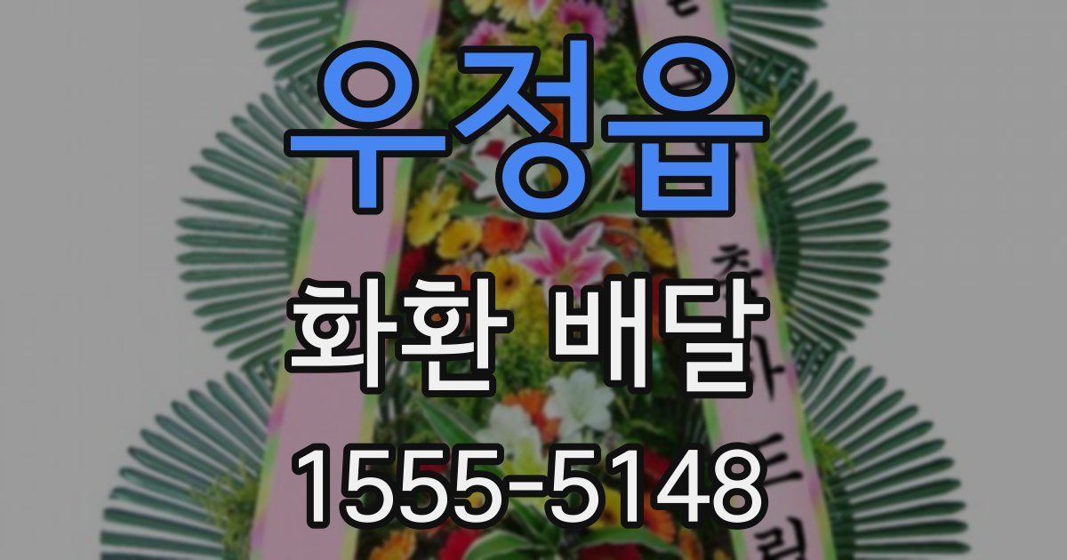 우정읍 화환 배달