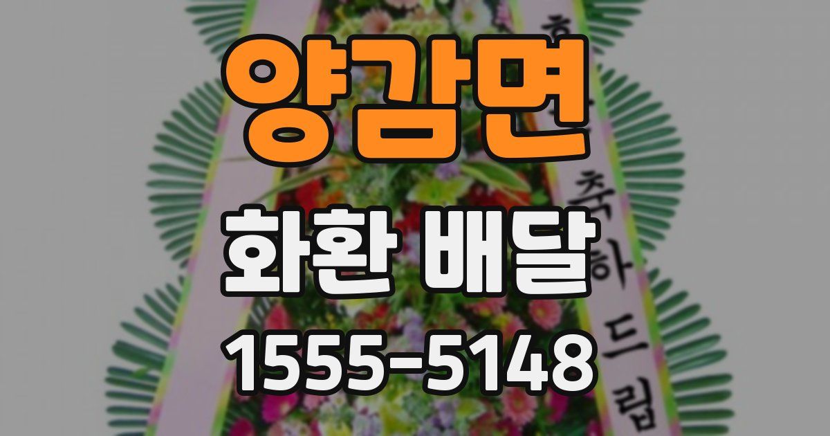 양감면 화환 배달