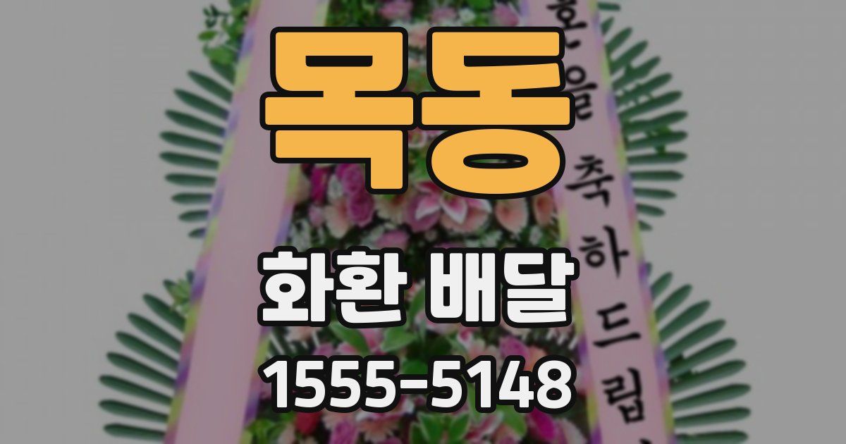 목동 화환 배달