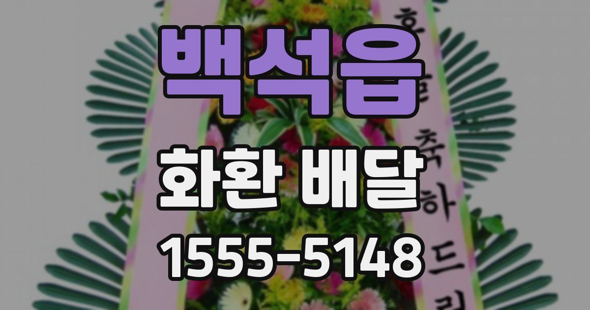 백석읍 화환 배달