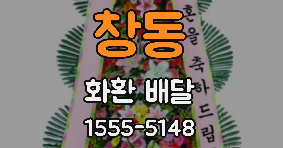 창동 화환 배달