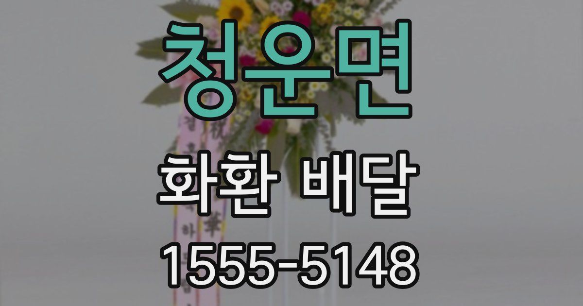 청운면 화환 배달