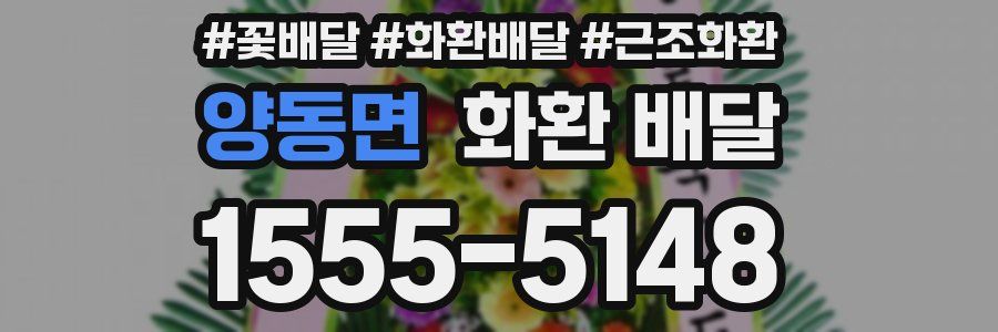 양동면 화환 배달