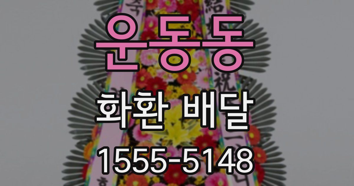 운동동 화환 배달
