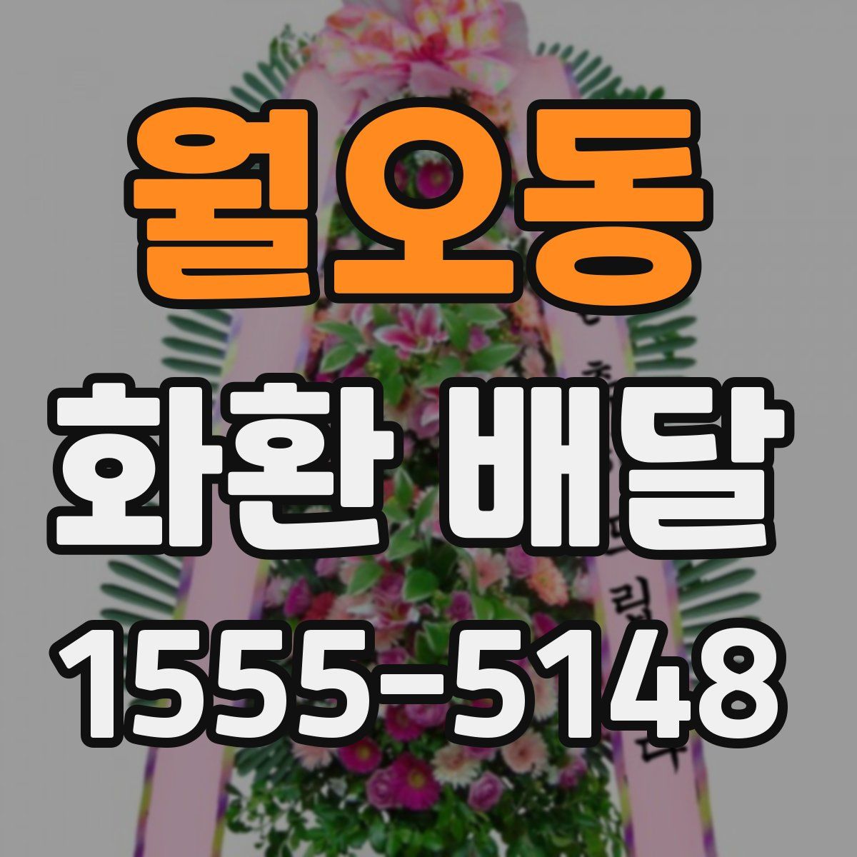 월오동 화환 배달