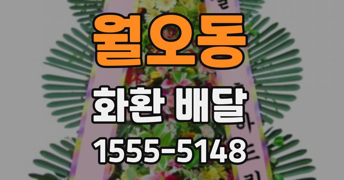 월오동 화환 배달