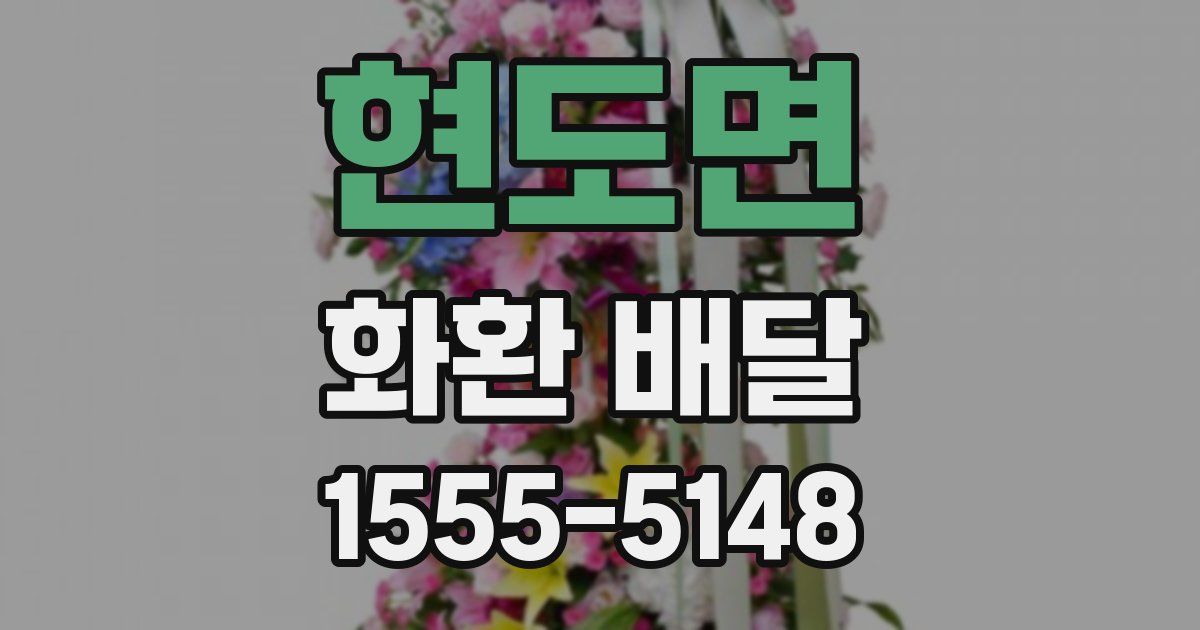 현도면 화환 배달