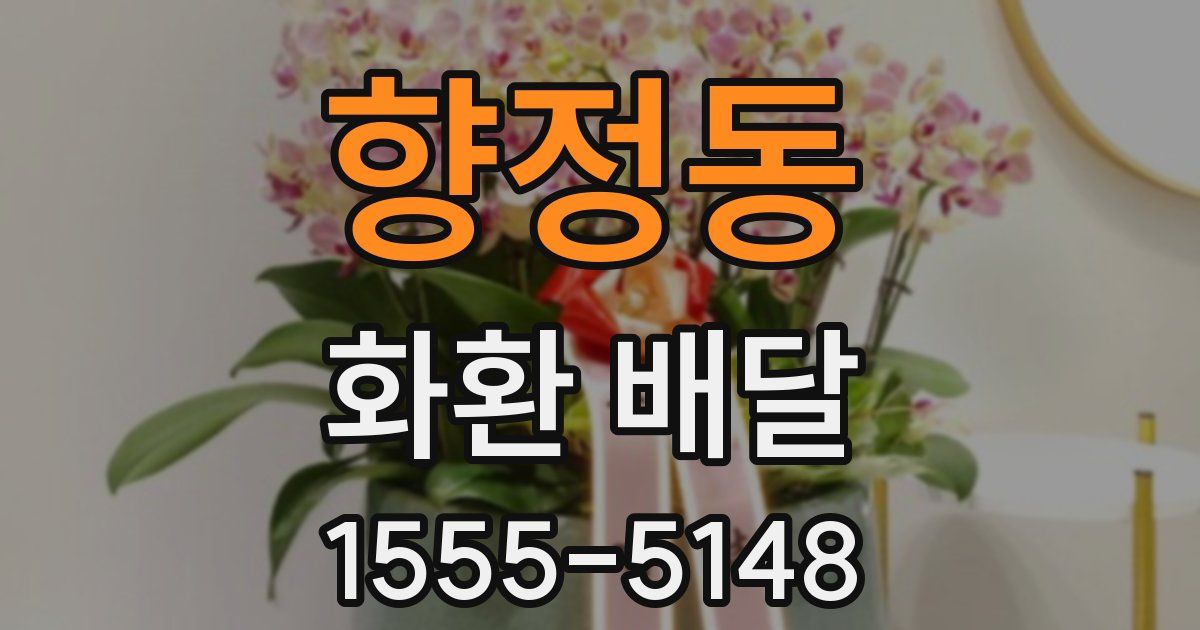 향정동 화환 배달